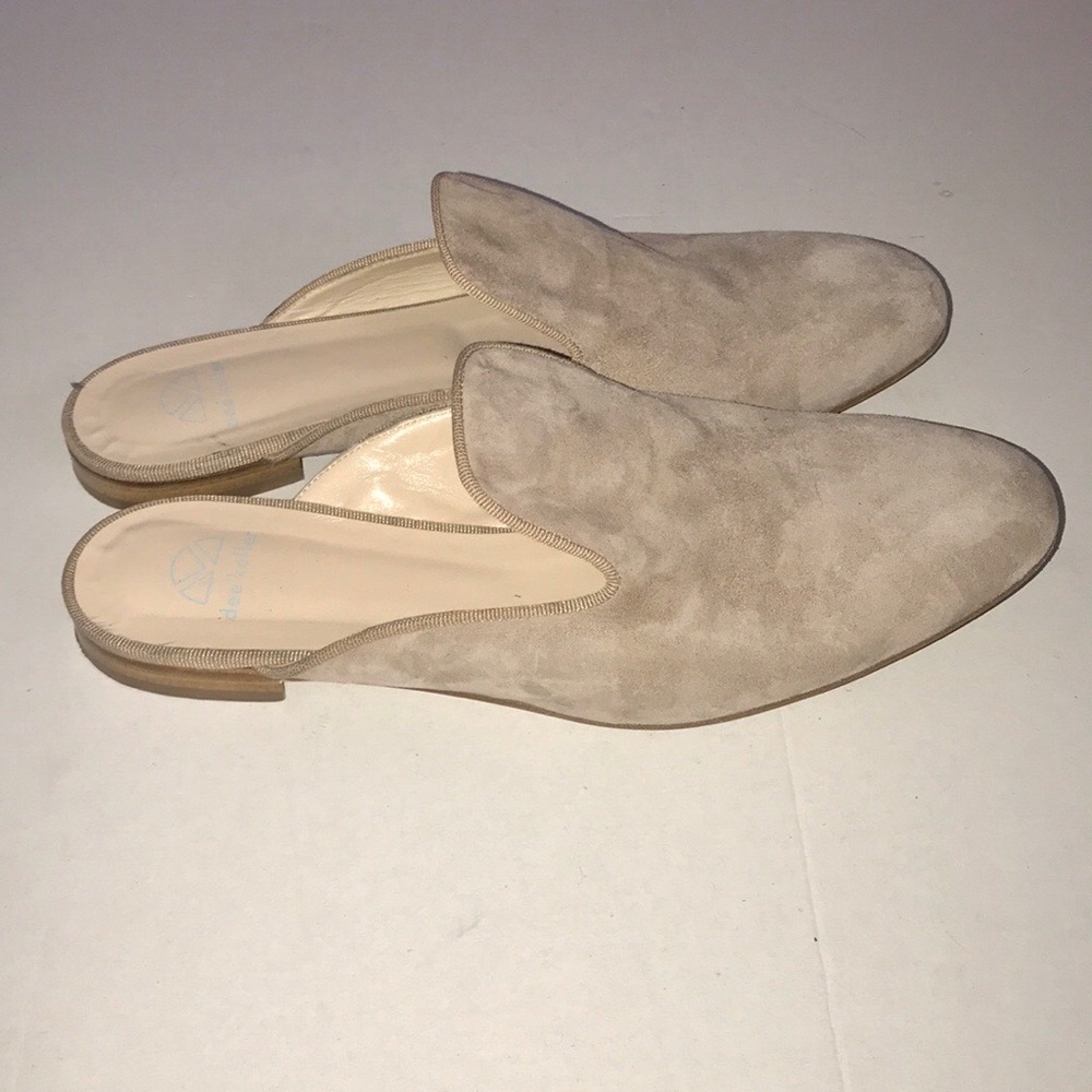 Sold Dee Keller 39 1/2 stone suede slip on mule 9 1/2 - Picture 4 of 5
